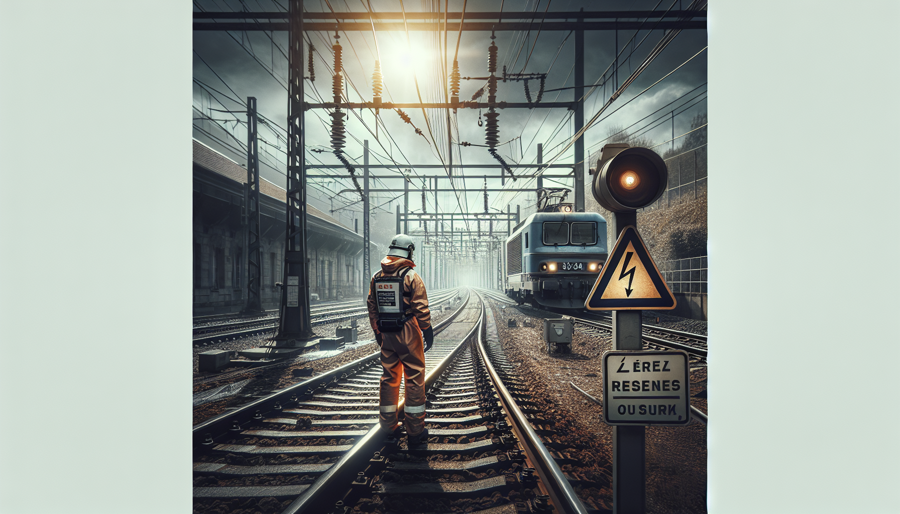Risques électriques voie ferrée