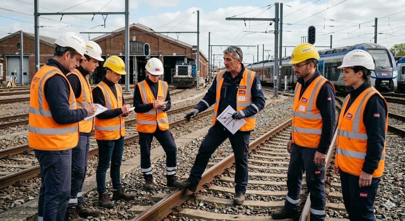 Partie pratique SECUFER sur emprises ferroviaires — application terrain
